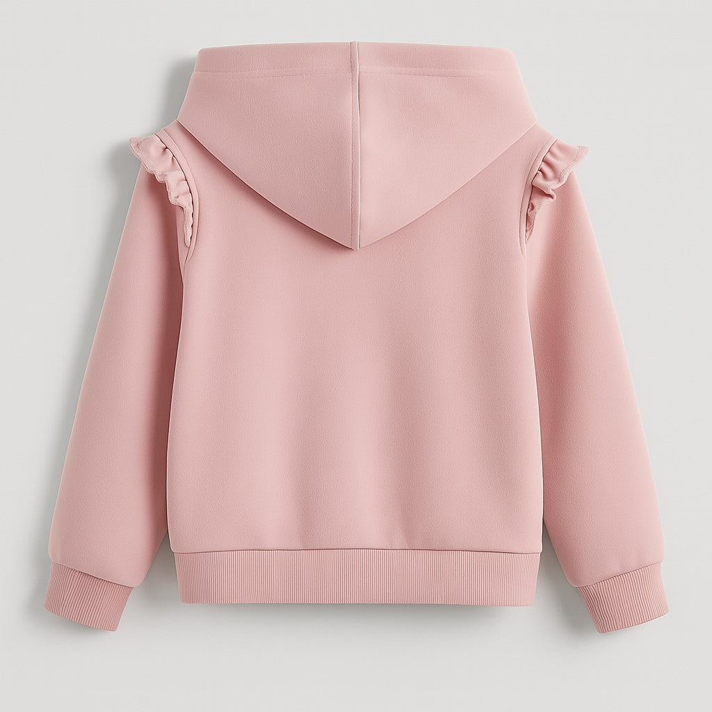 Terry Fabric Full Sleeves Front Zipper Huddy