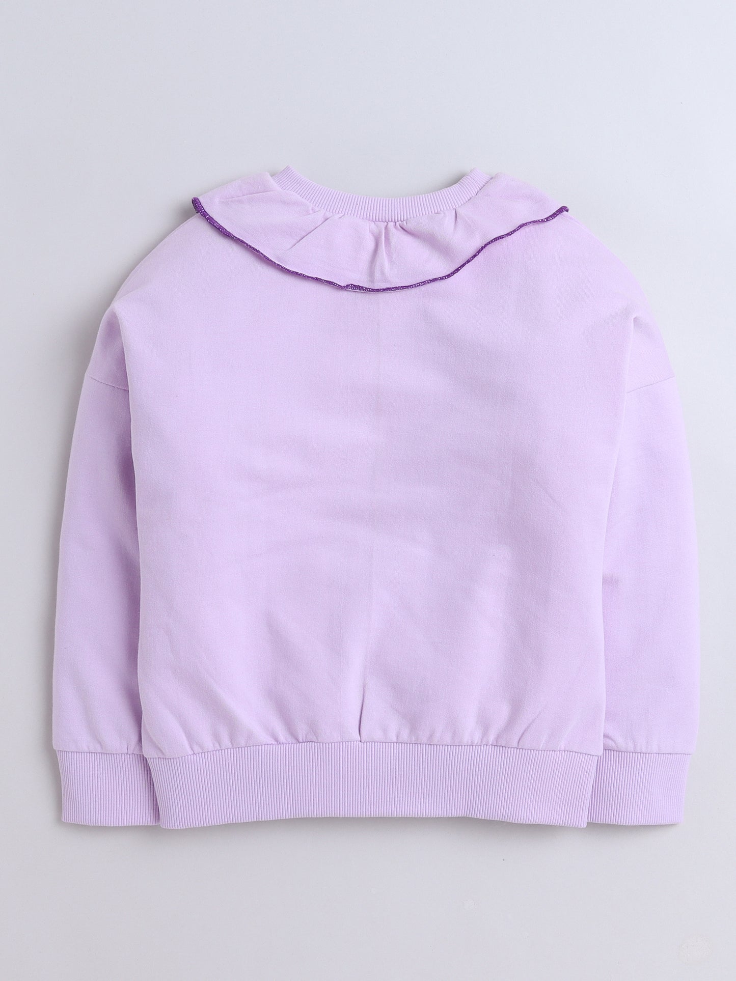 Cotton Terry Full Sleeves Solid Sweatshirt