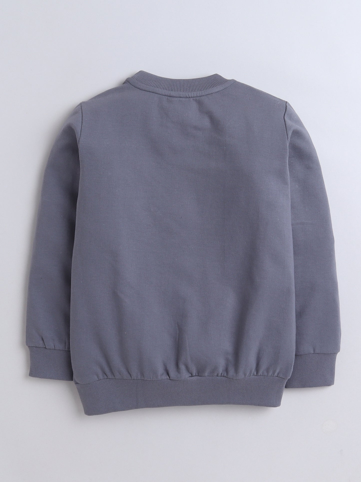 Cotton Terry Flower Print Sweatshirt