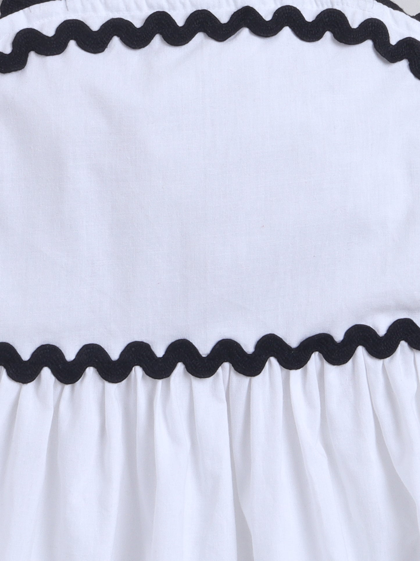 Cotton Sleeve less Lace detailed Dress