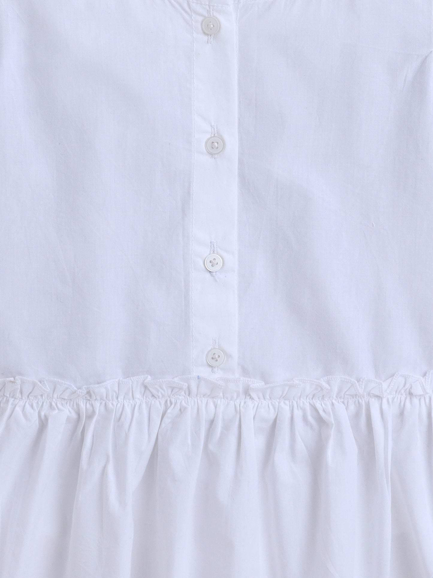 100% Cotton Short Sleeve Peplum Top