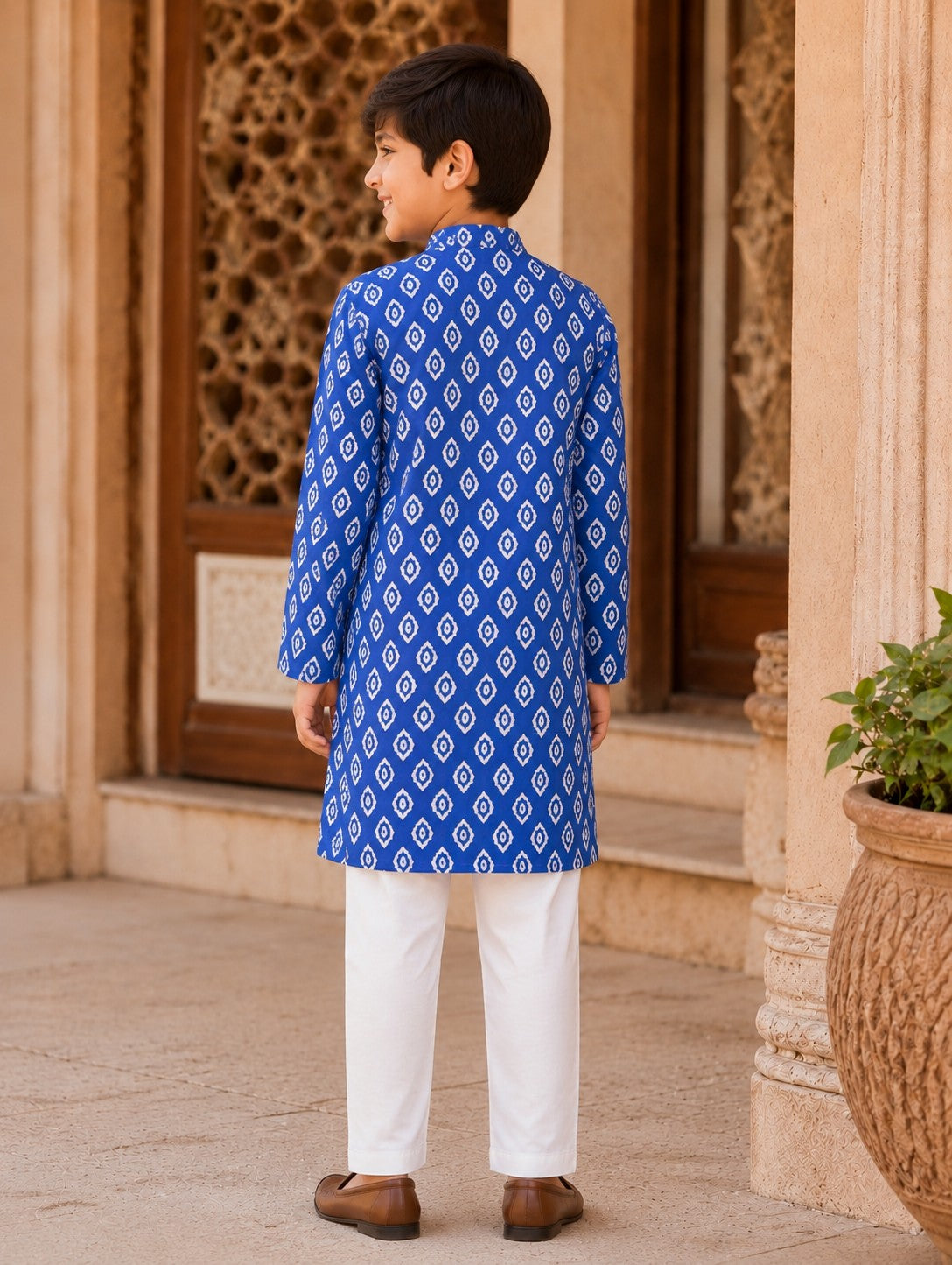 Aww Hunnie 100% Cotton Full sleeves Boys Kurta Pajama