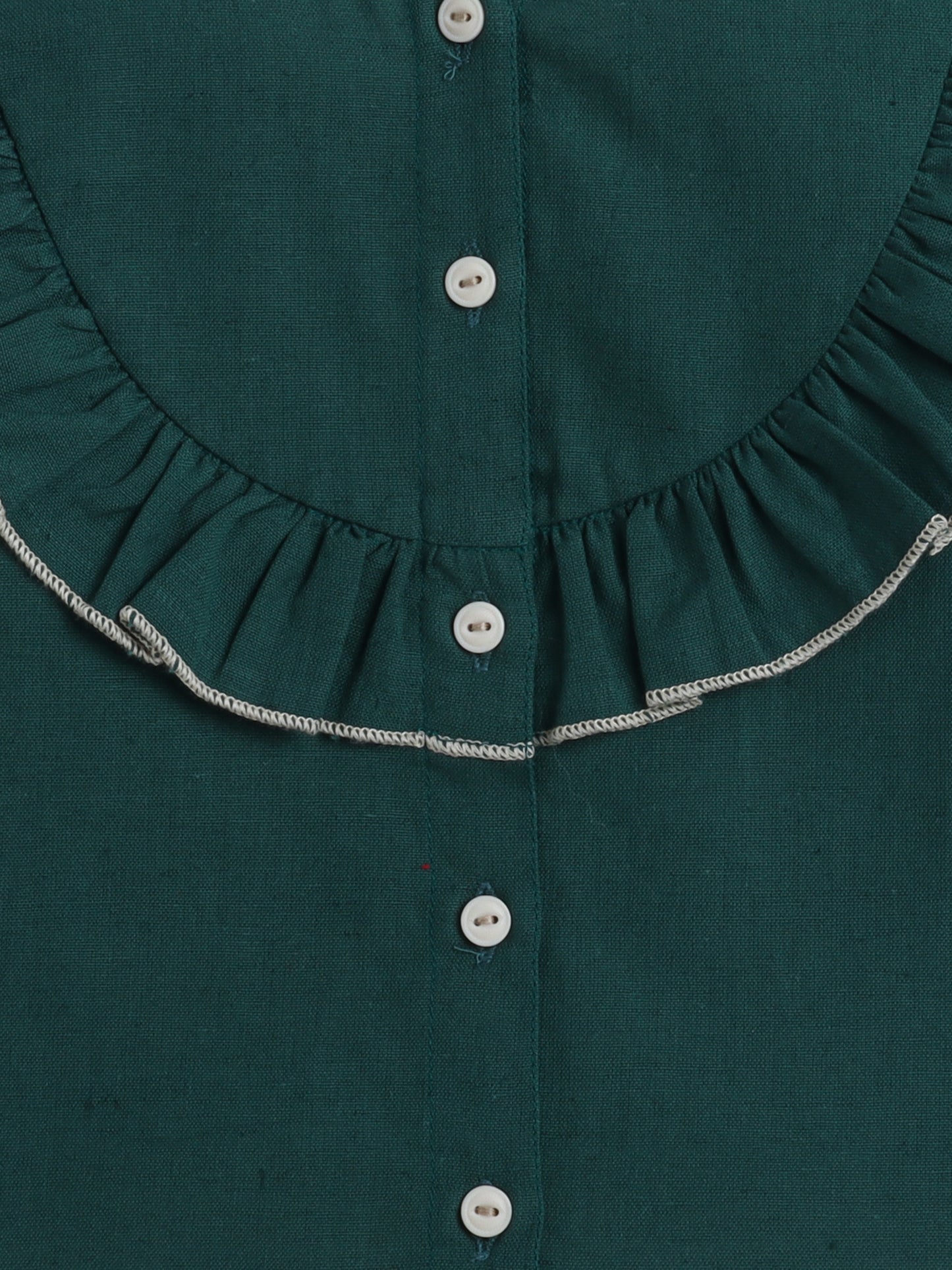 Cotton Slub Full Sleeves Front Button Top With 2 Front Pocket Bottom Co-ord set