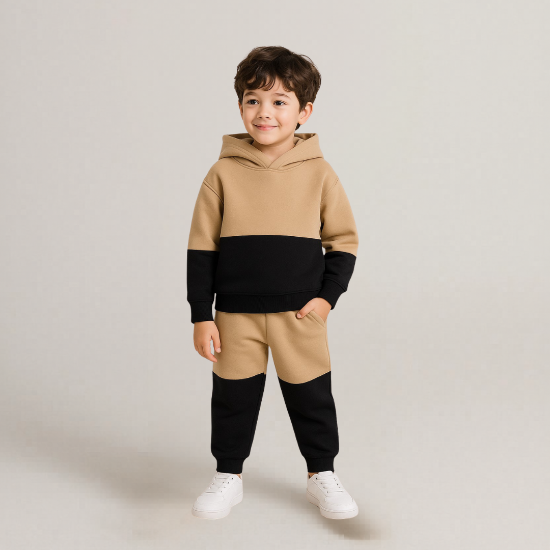 Cotton Fleece Full Sleeves Huddy Jogger Set