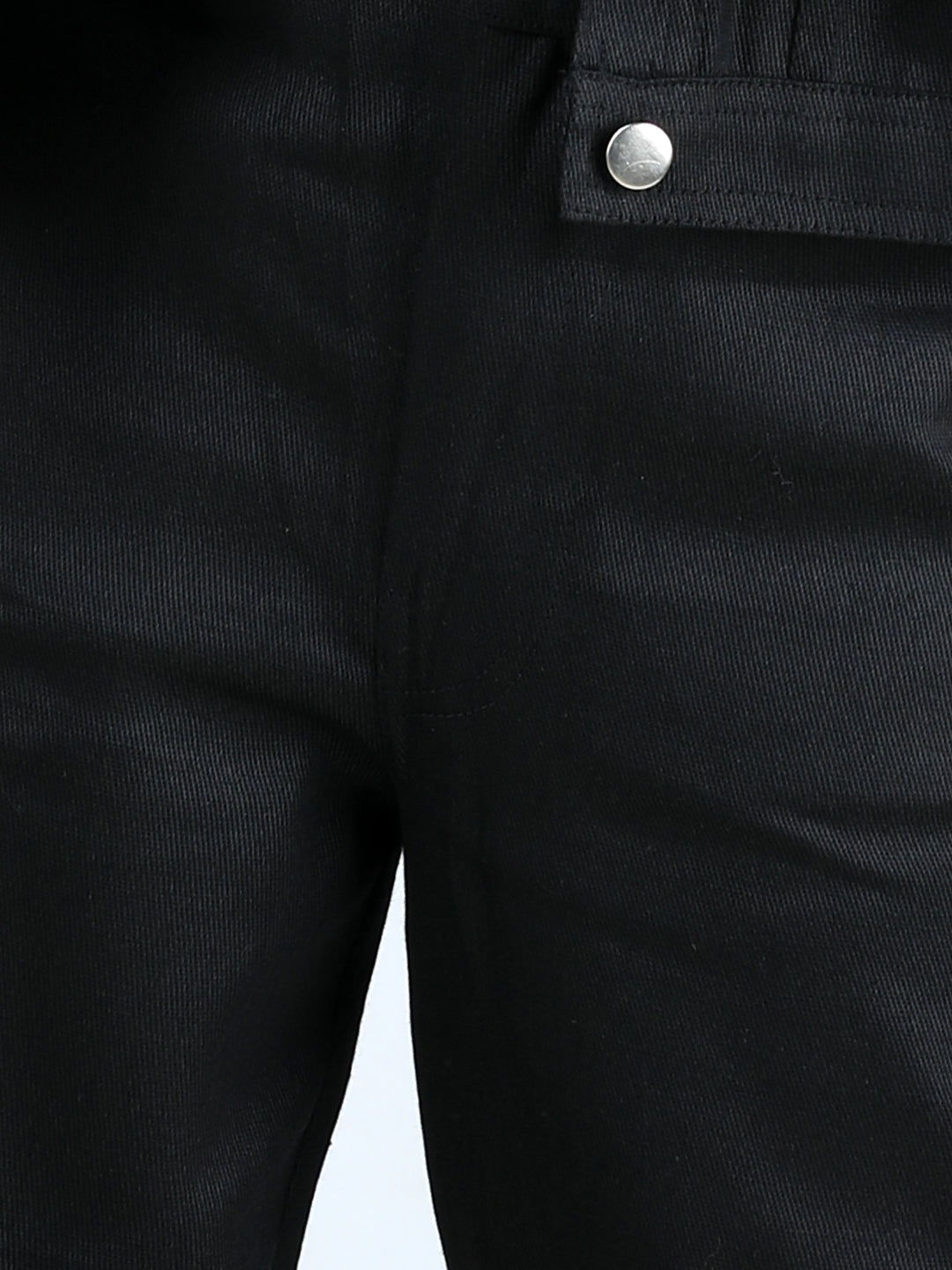 Full Sleeves Solid Front Pockets Jacket & Pant With Crop Top