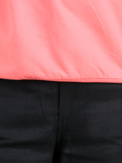 Full Sleeves Frill Detailed & Lace Embellished Autumn Winter Wear Sweatshirt With Side Pockets Lower