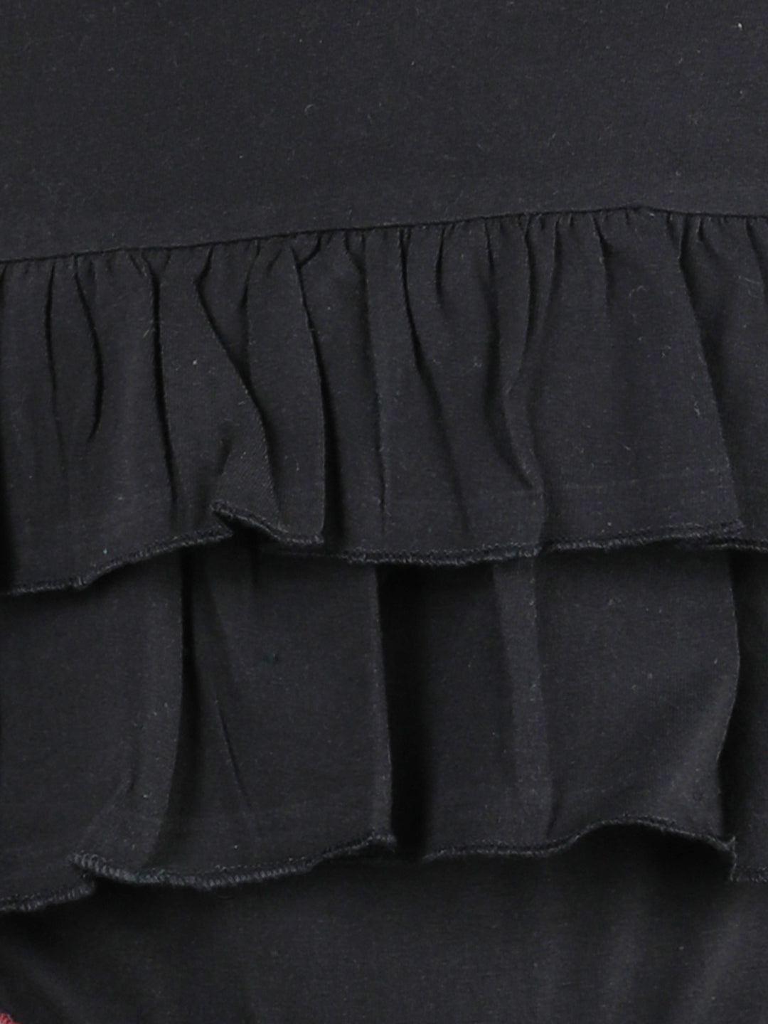 Full Sleeves Layered Frill Detailed Top With Plaid Checked Side Pockets Woollen Pant