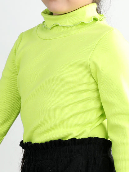Corduroy Full Sleeves High Neck Tee With 2 Side Pocket Joggers For Autumn & Winter