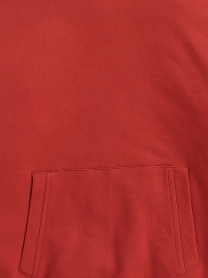Full Sleeves Solid Hooded Sweatshirt