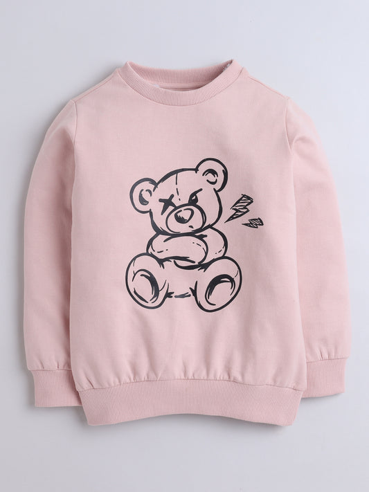 Full Sleeves Teddy Bear Printed Sweatshirt