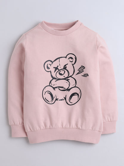 Full Sleeves Teddy Bear Printed Sweatshirt