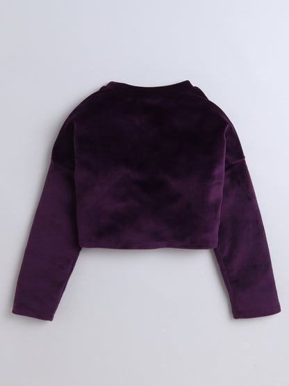 Full Sleeves Front Knot Super Soft Crop Top