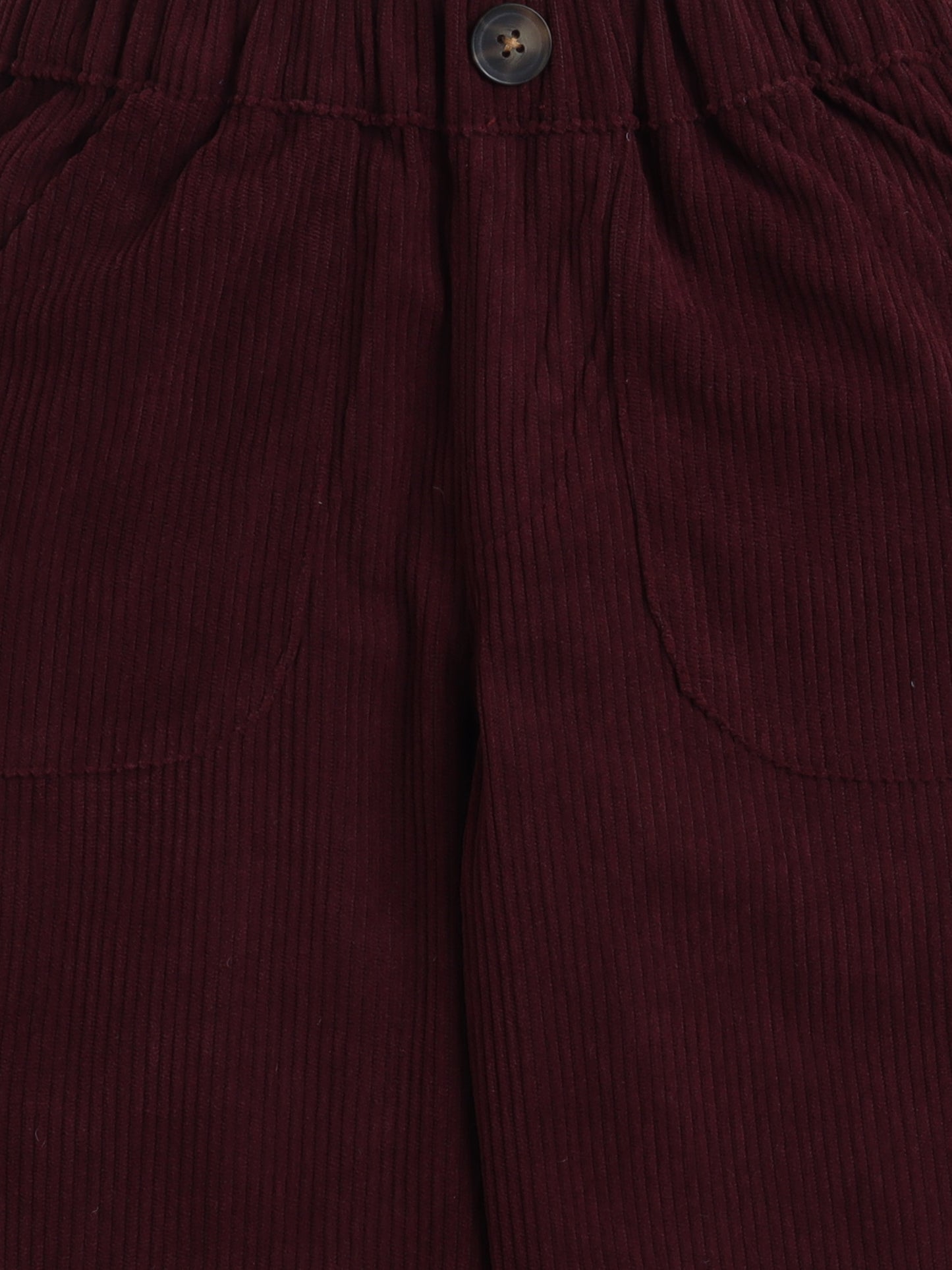 Corduroy 2 Side Pocket And 1 Back Pocket Trouser-Maroon