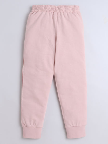Cotton Terry Full Sleeves Teddy Bear Printed Sweatshirt With Coordinating Joggers Set