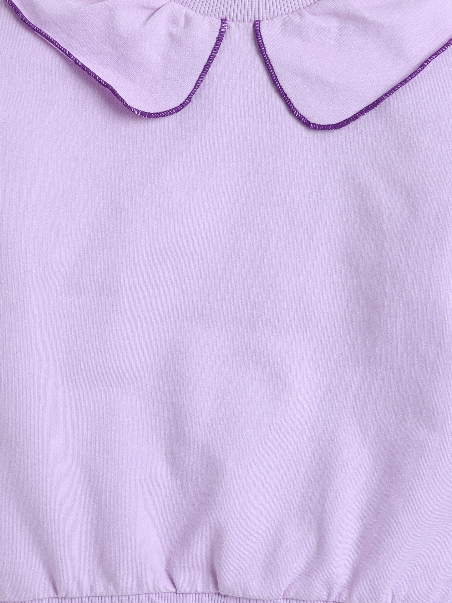 Cotton Terry Full Sleeves Solid Sweatshirt With Pajama Set