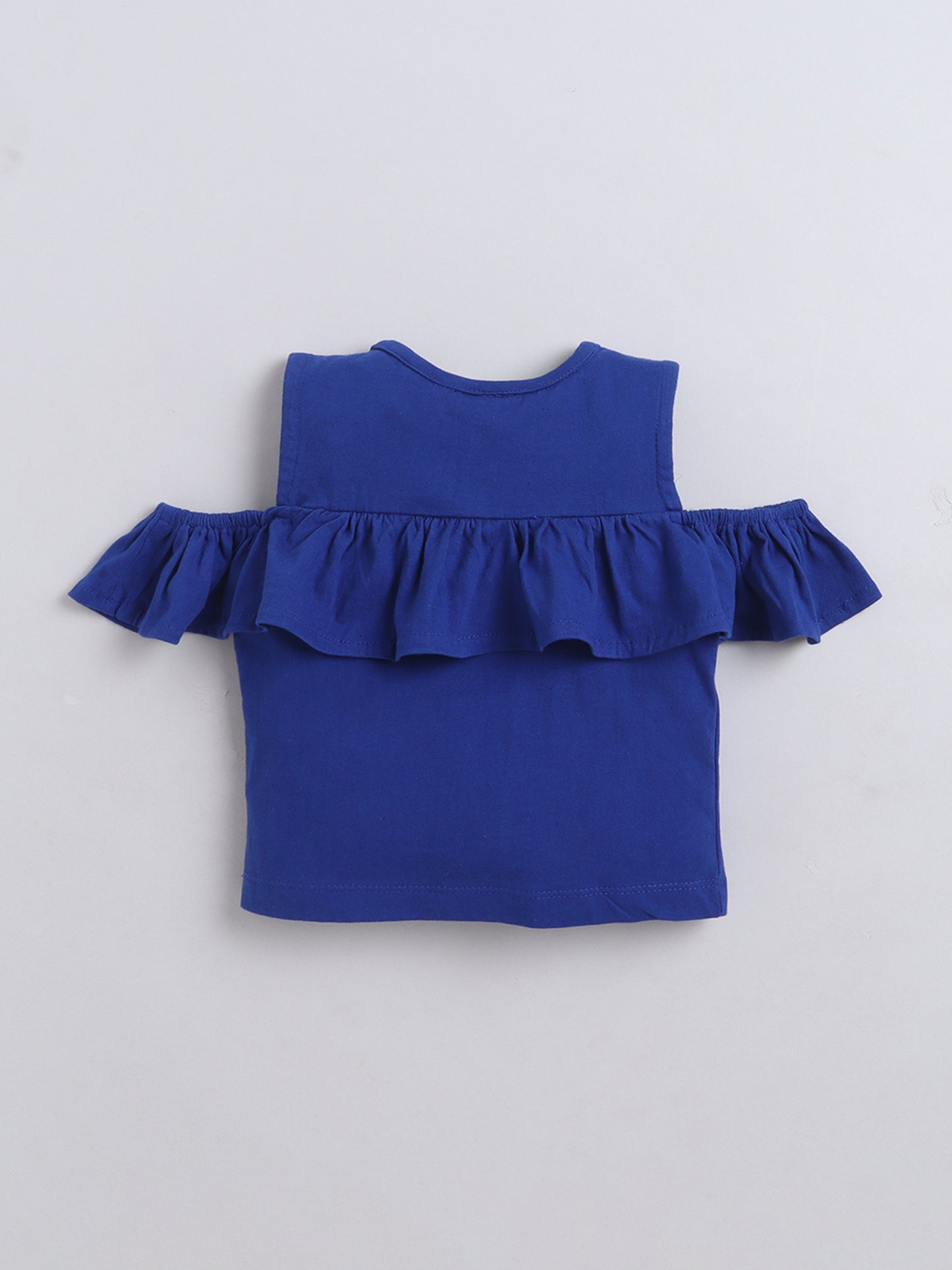 Cotton Sinker Off Shoulder Top With Skirt