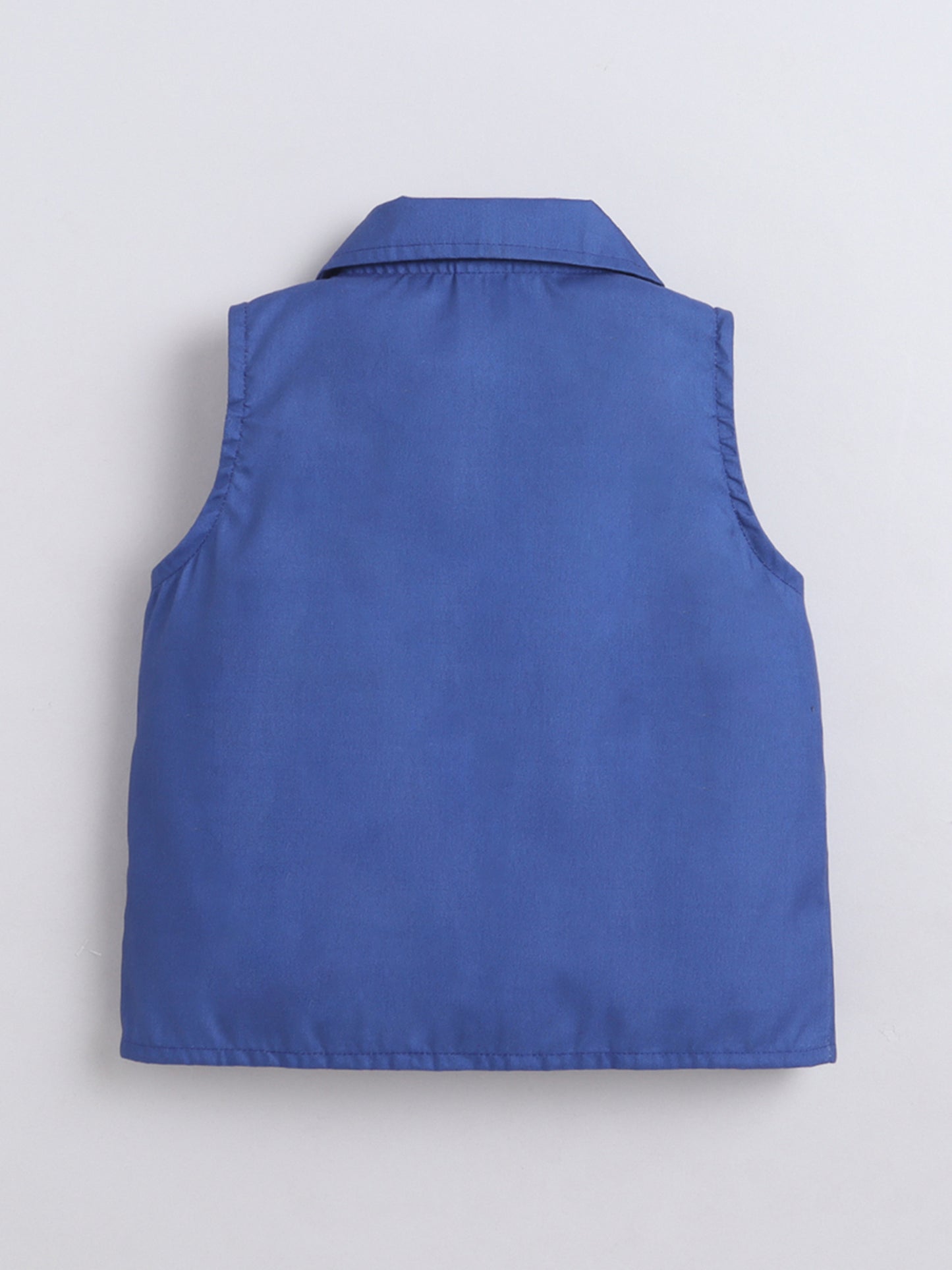 Poly Cotton Sleeveless Frill Top With Skirt