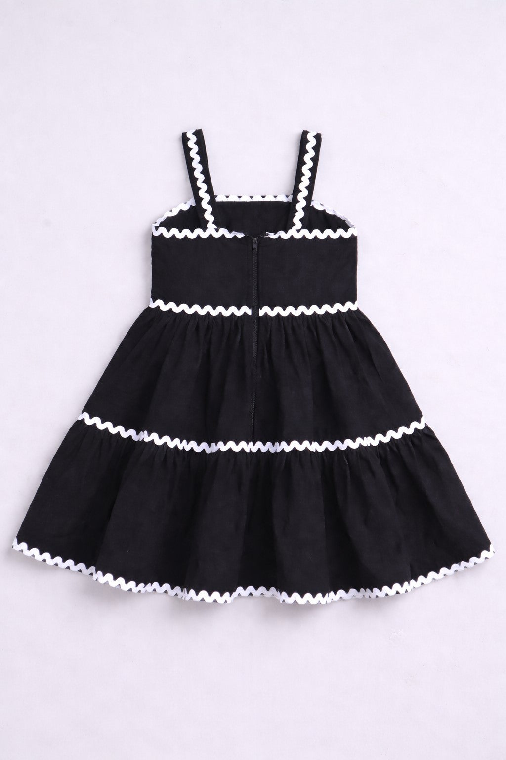 Cotton Sleeve less Lace detailed Dress