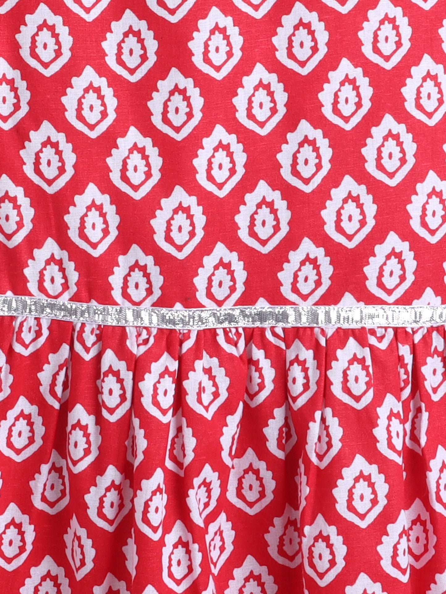 Aww Hunnie 100% Cotton Half Sleeves Kurti With Sharara And Net Dupatta