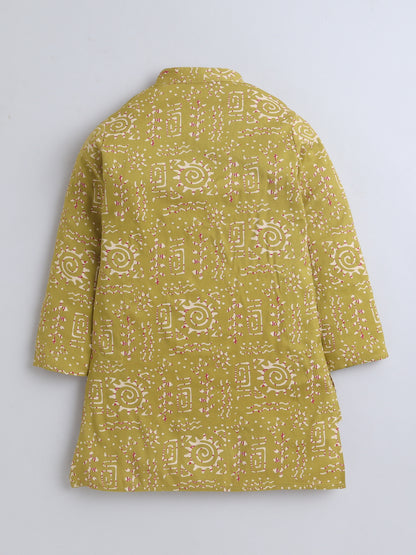 Aww Hunnie Cotton Ryon Full sleeves Boys Kurta Pajama