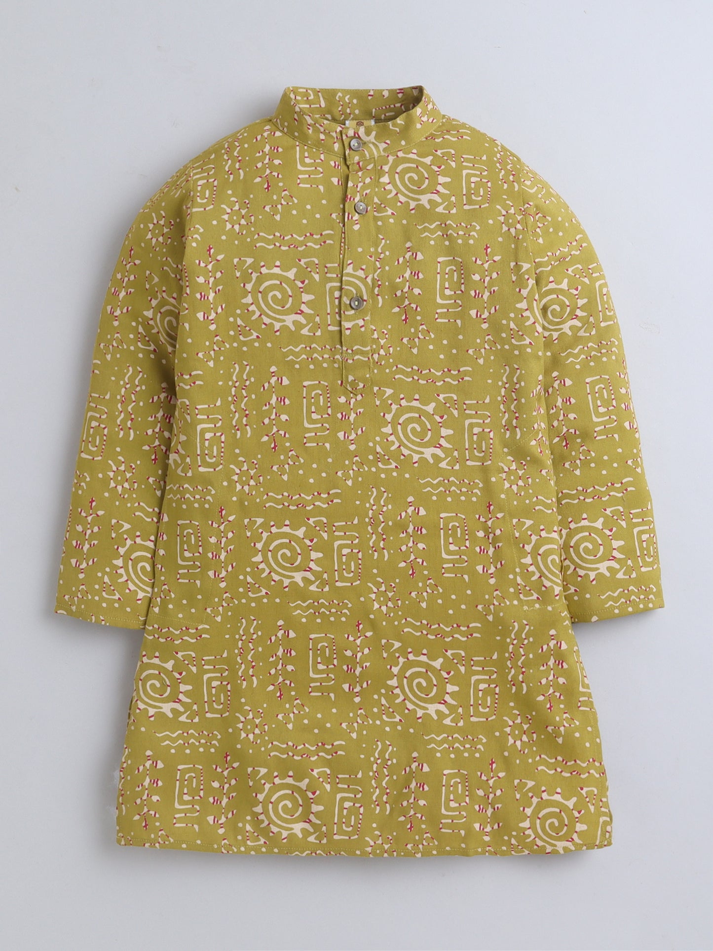 Aww Hunnie Cotton Ryon Full sleeves Boys Kurta Pajama