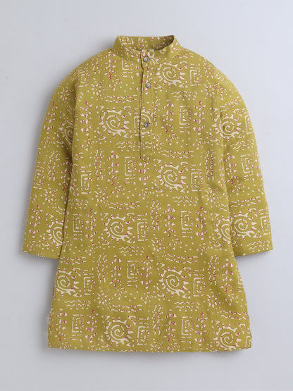 Aww Hunnie Cotton Ryon Full sleeves Boys Kurta Pajama