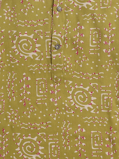 Aww Hunnie Cotton Ryon Full sleeves Boys Kurta Pajama