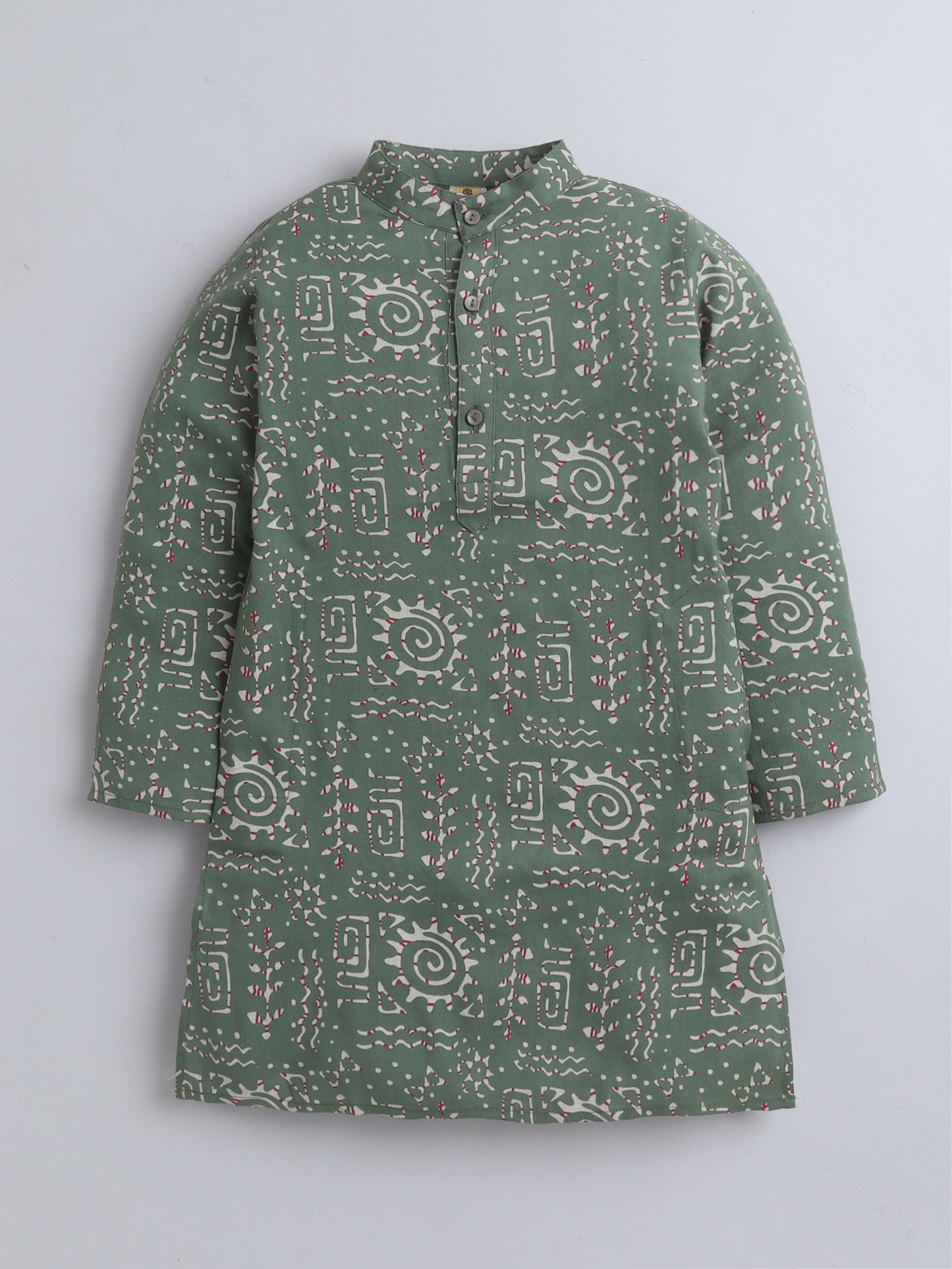 Aww Hunnie Cotton Ryon Full sleeves Boys Kurta Pajama