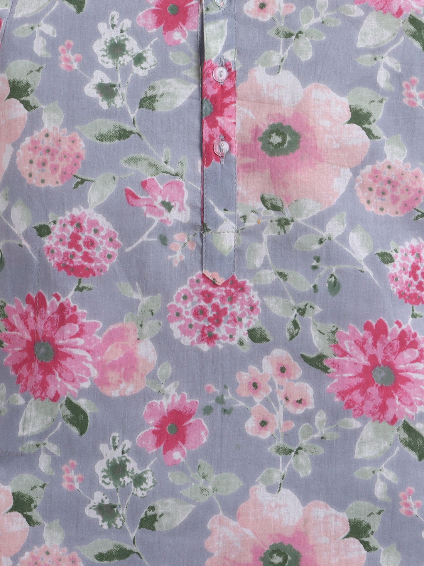 Aww Hunnie 100% Cotton Full sleeves Floral Print Kurta Pajama