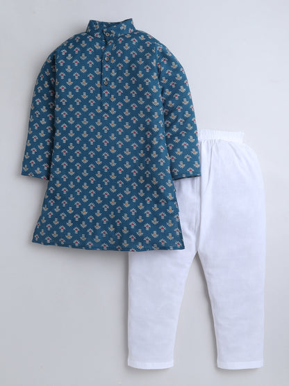 Aww Hunnie Cotton Ryon Full sleeves Boys Kurta Pajama