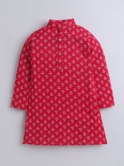 Aww Hunnie Cotton Ryon Full sleeves Boys Kurta Pajama