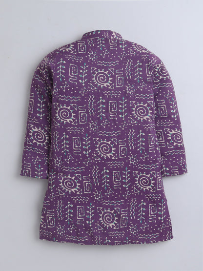 Aww Hunnie Cotton Ryon Full sleeves Boys Kurta Pajama
