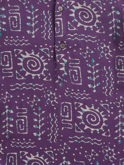 Aww Hunnie Cotton Ryon Full sleeves Boys Kurta Pajama
