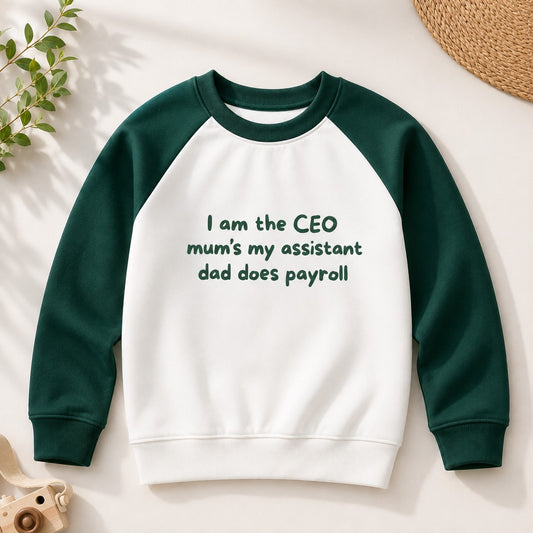 Aww Hunnie Terry Raglan Full Sleeves Round Neck Sweatshirt