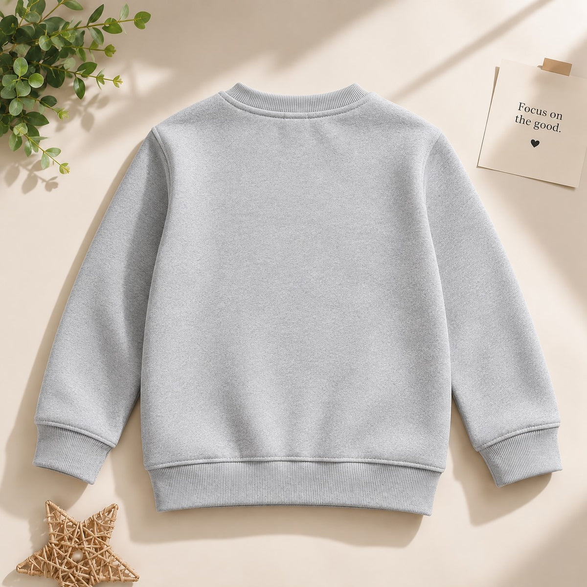 Aww Hunnie Terry Full Sleeves Round Neck Sweatshirt
