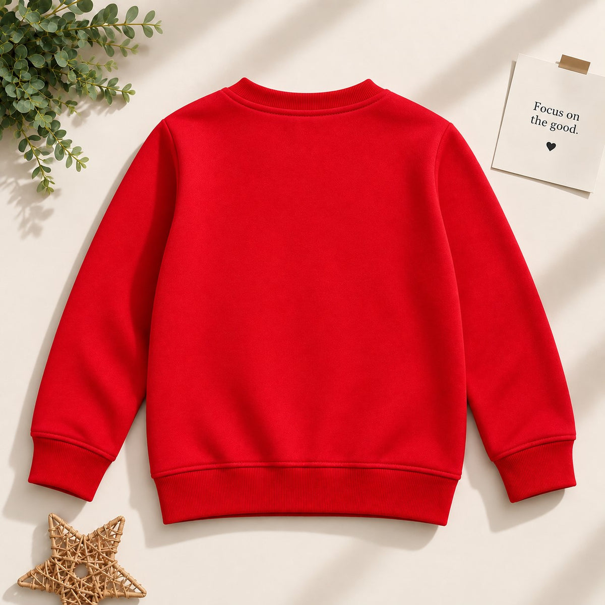 Aww Hunnie Terry Full Sleeves Round Neck Sweatshirt