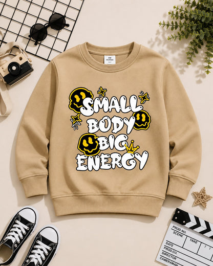 Aww Hunnie Terry Full Sleeves Round Neck Sweatshirt