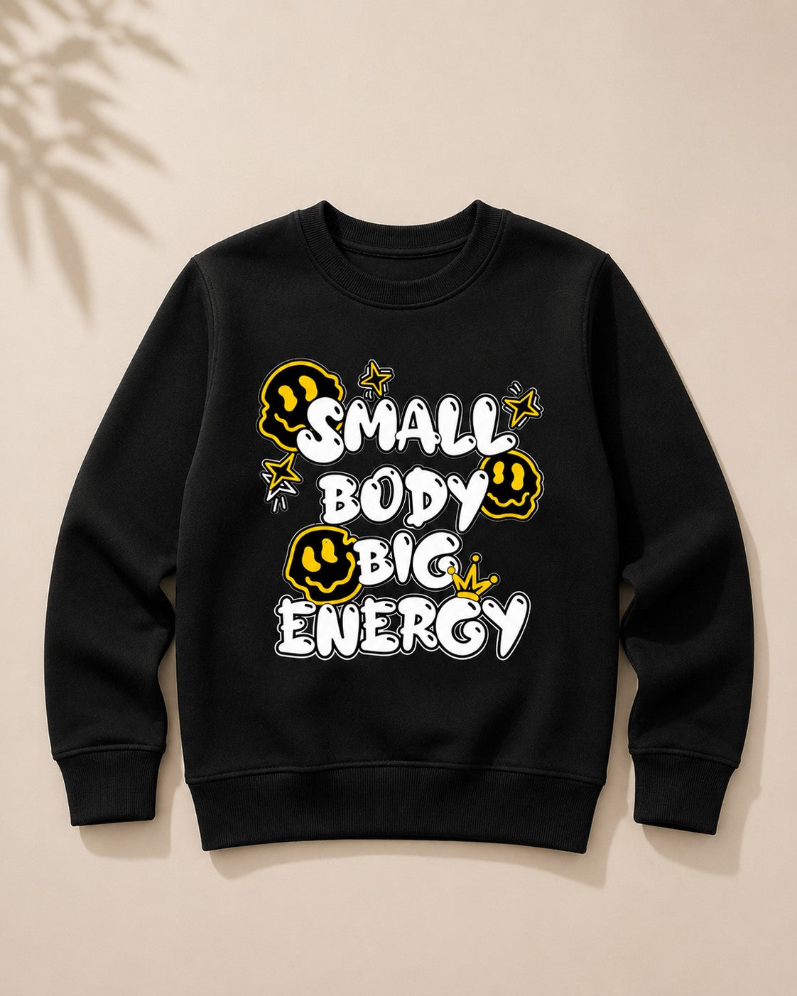 Aww Hunnie Terry Full Sleeves Round Neck Sweatshirt