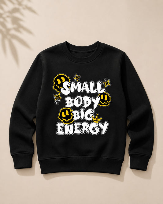 Aww Hunnie Terry Full Sleeves Round Neck Sweatshirt