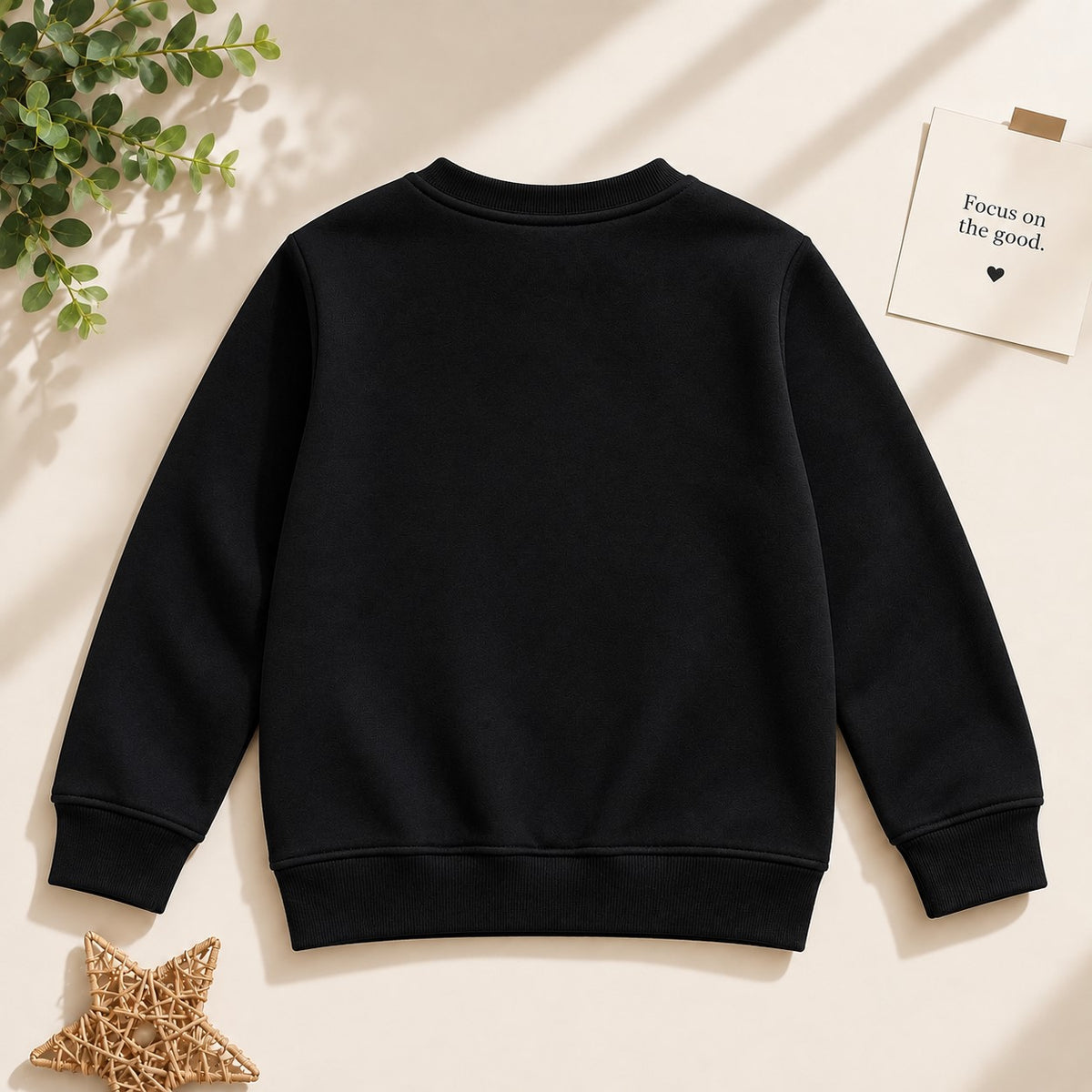 Aww Hunnie Terry Full Sleeves Round Neck Sweatshirt