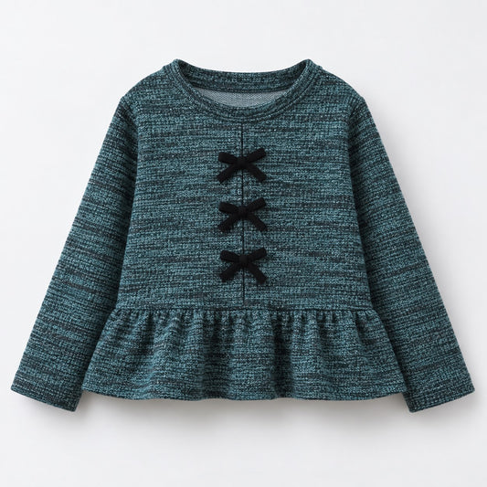 Aww Hunnie Full Sleeves Round Neck Wollen Top