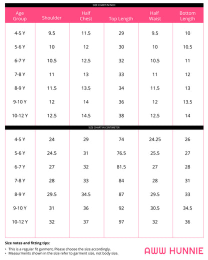 Aww Hunnie Georgette Sleeveless Top & Cotton Twill Shorts Set – Premium Kidswear, Calf-Length Chic