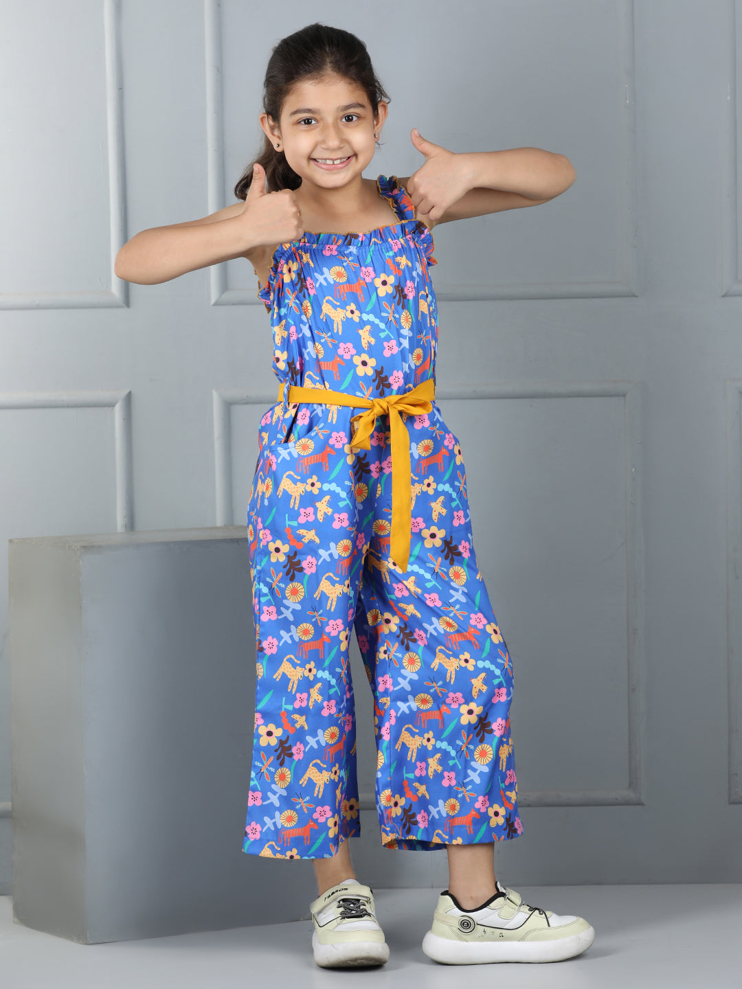 Aww Hunnie Premium Animal & Bird-Print Jumpsuit – 100% Rayon Cotton