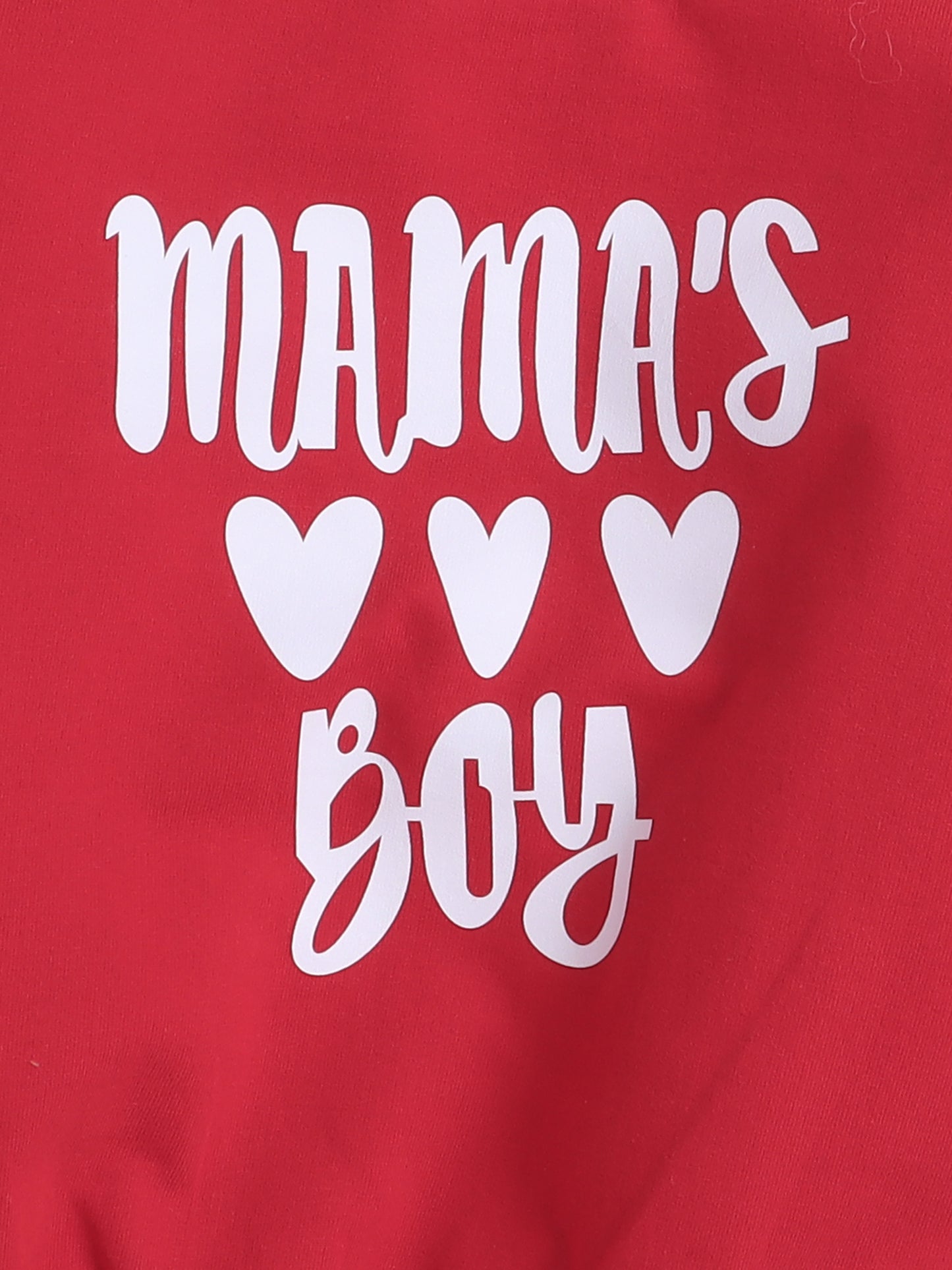 Full Sleeves Mamas Boy Text Printed Cotton Terry Autumn Winter Sweatshirt