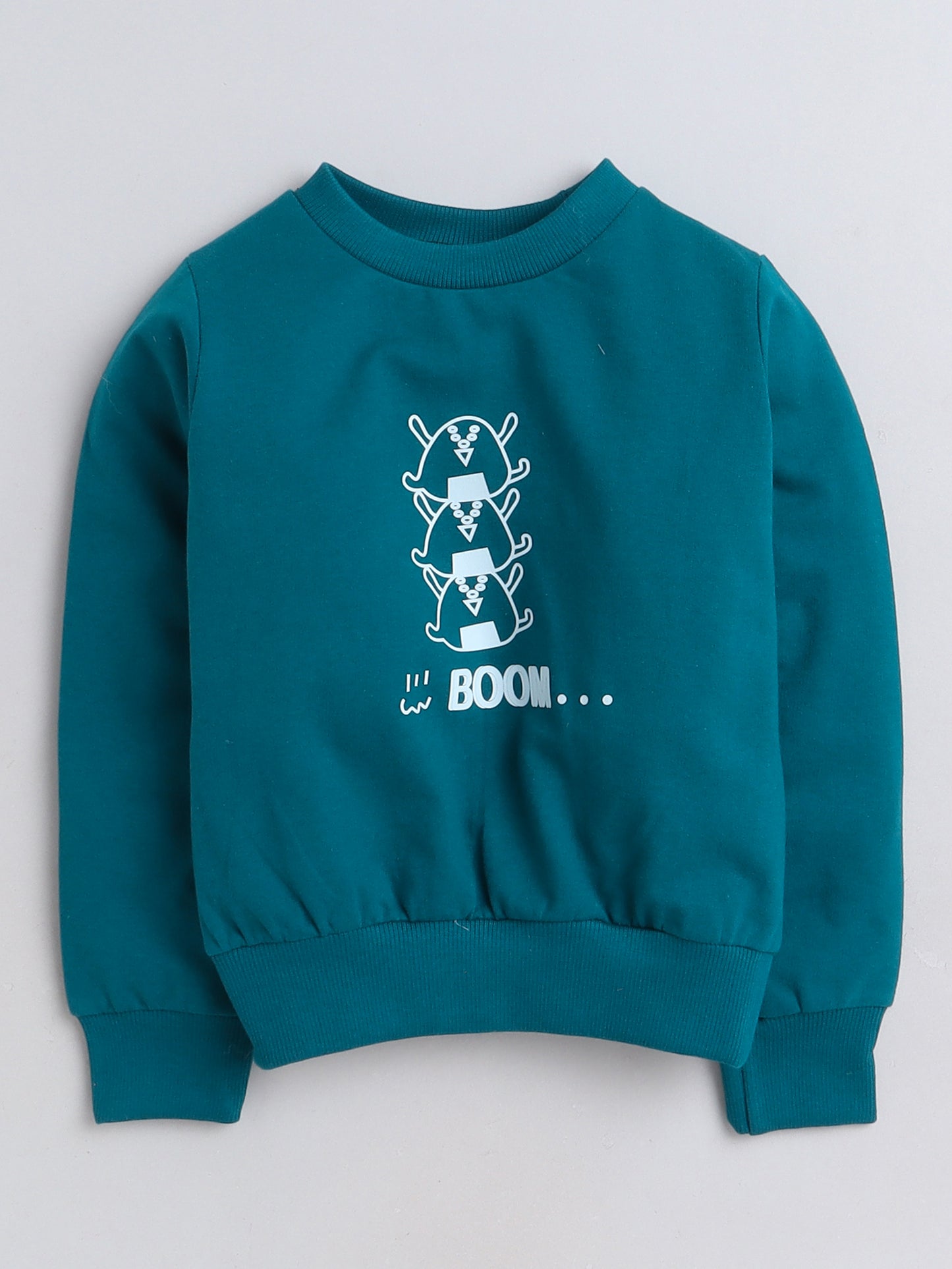 Full Sleeves Cartoon Printed Cotton Terry Autumn Winter Sweatshirt
