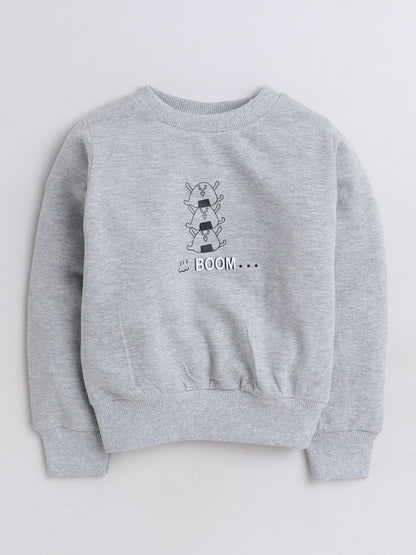 Full Sleeves Cartoon Printed Cotton Terry Autumn Winter Sweatshirt