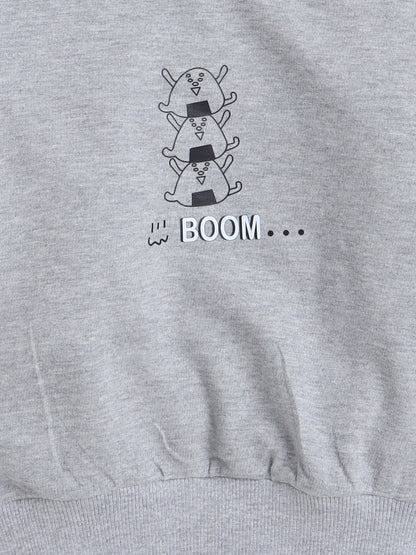 Full Sleeves Cartoon Printed Cotton Terry Autumn Winter Sweatshirt