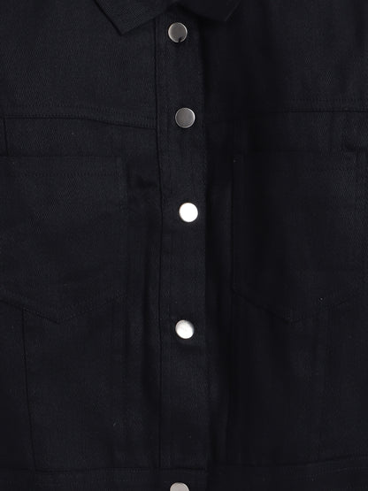 Full Sleeves Solid  Cotton Twill Jacket