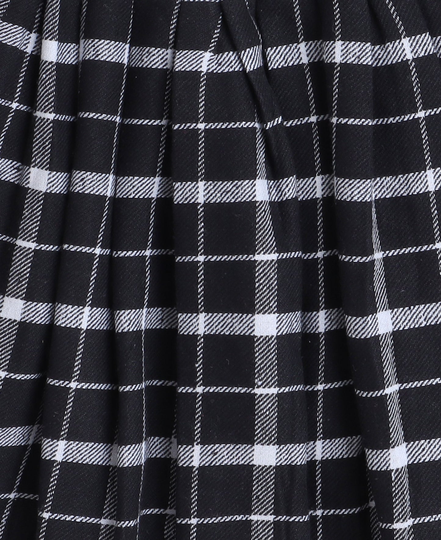 Cotton Fleece Plaid  Checked  Woolen  Skirt