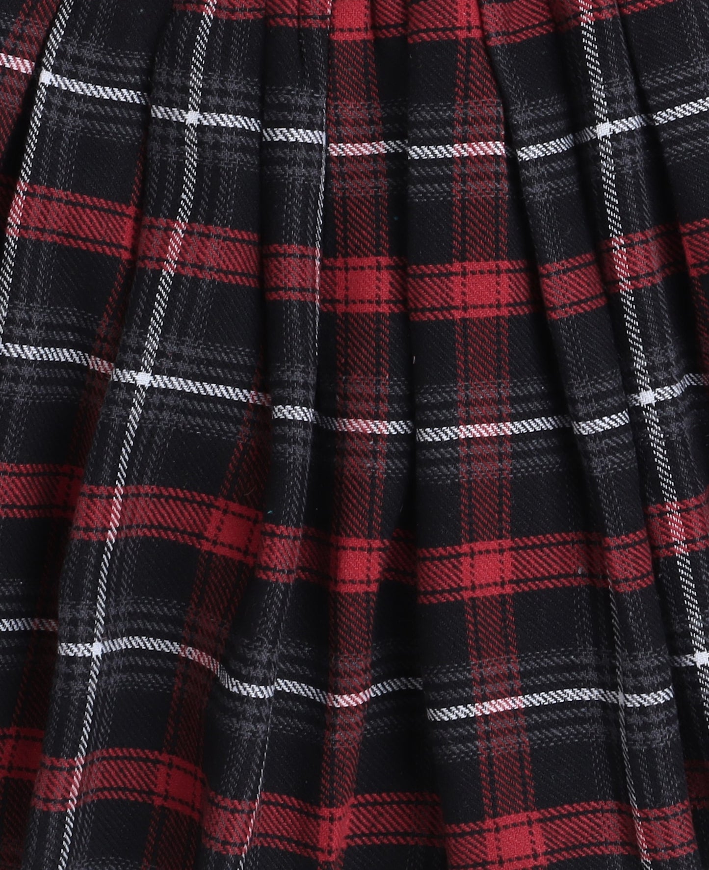 Cotton Fleece Plaid  Checked  Woolen  Skirt